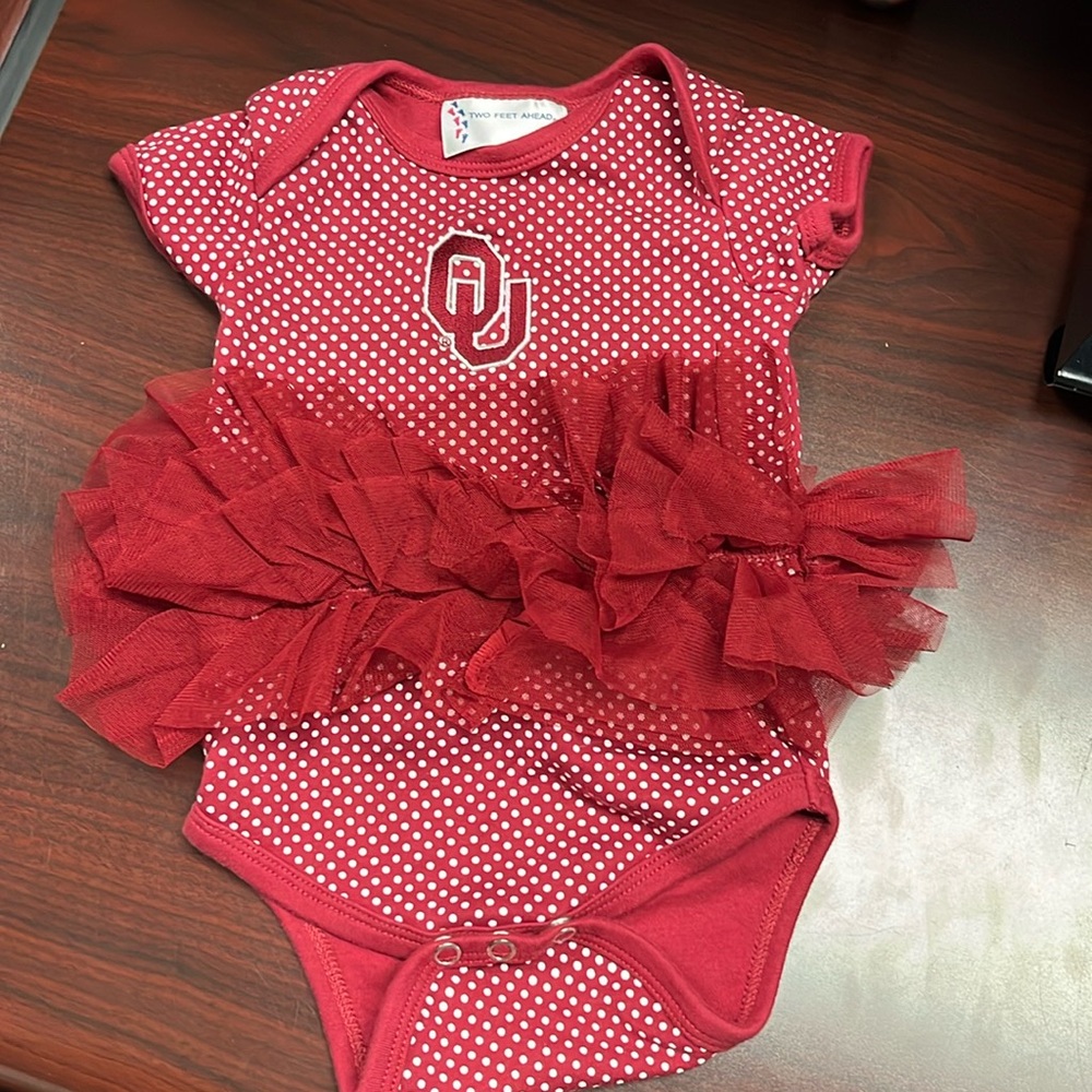 Two Feet Ahead Oklahoma Sooners Tutu Onsie